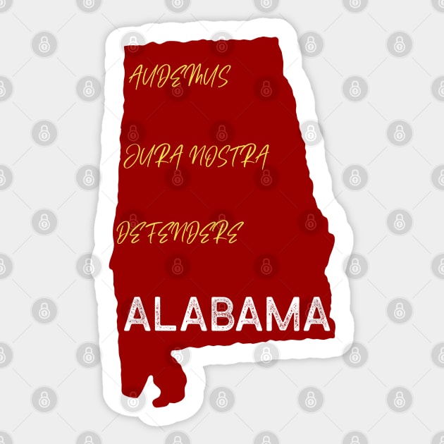 State of Alabama Sticker by Slave Of Yeshua